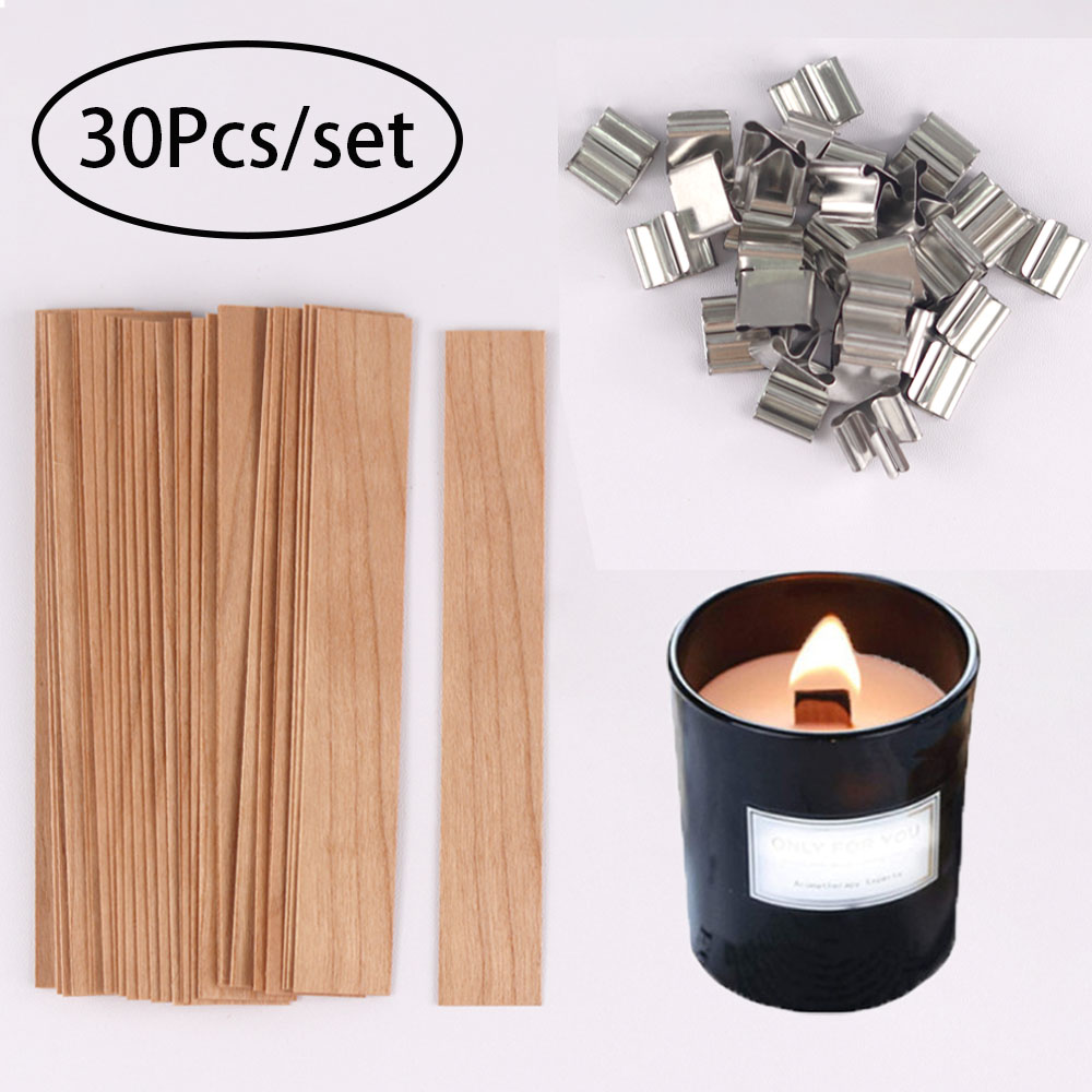 Candle Making Jug - 30pcs 나무 촛불 Wicks 촛불 만들기
