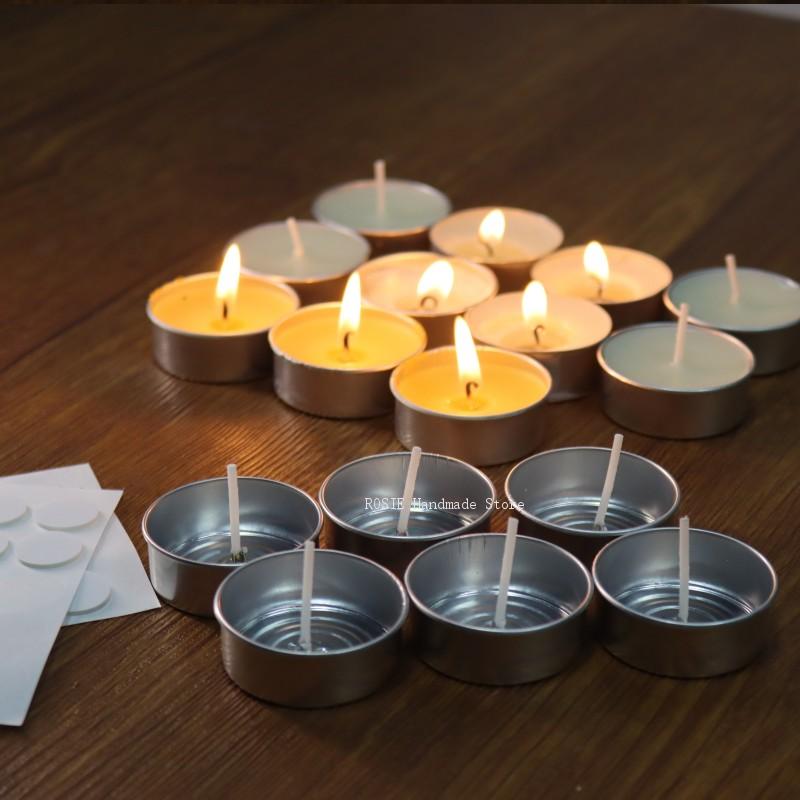 100 심지 100 스티커 포함 빈 차 왁스 원형 알루 - Candle Making Jug 리뷰 및 가격