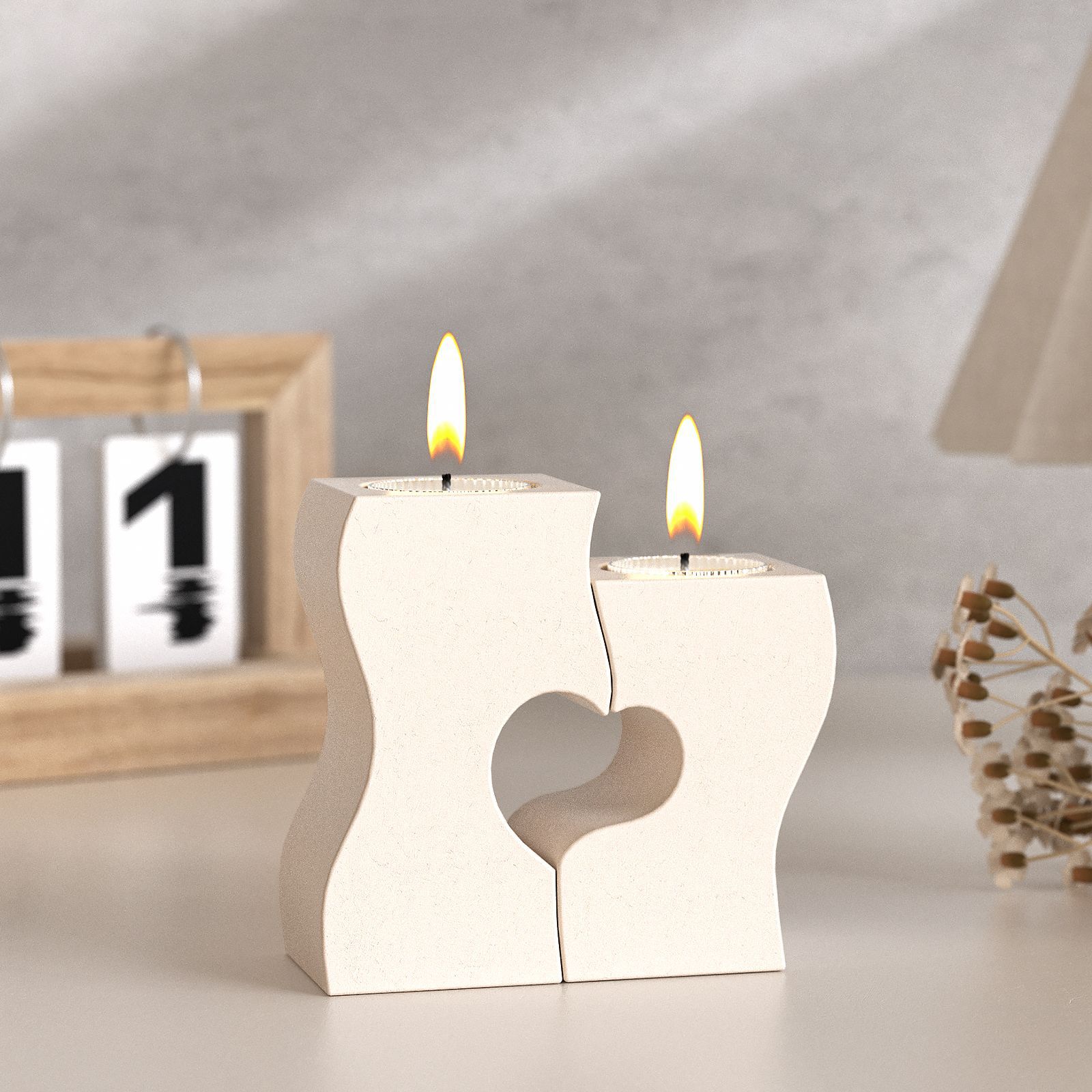 S 하트 촛대 실리콘 몰드 DIY 캔들 홀더 석고 석고 - Candle Making Tutorial 리뷰 및 가격