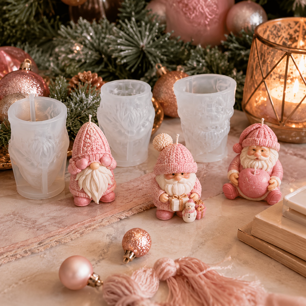 크리스마스 홀리데이 노움 실리콘 캔들 몰드, 노르딕 산 - Candle Making Kits 리뷰 및 가격